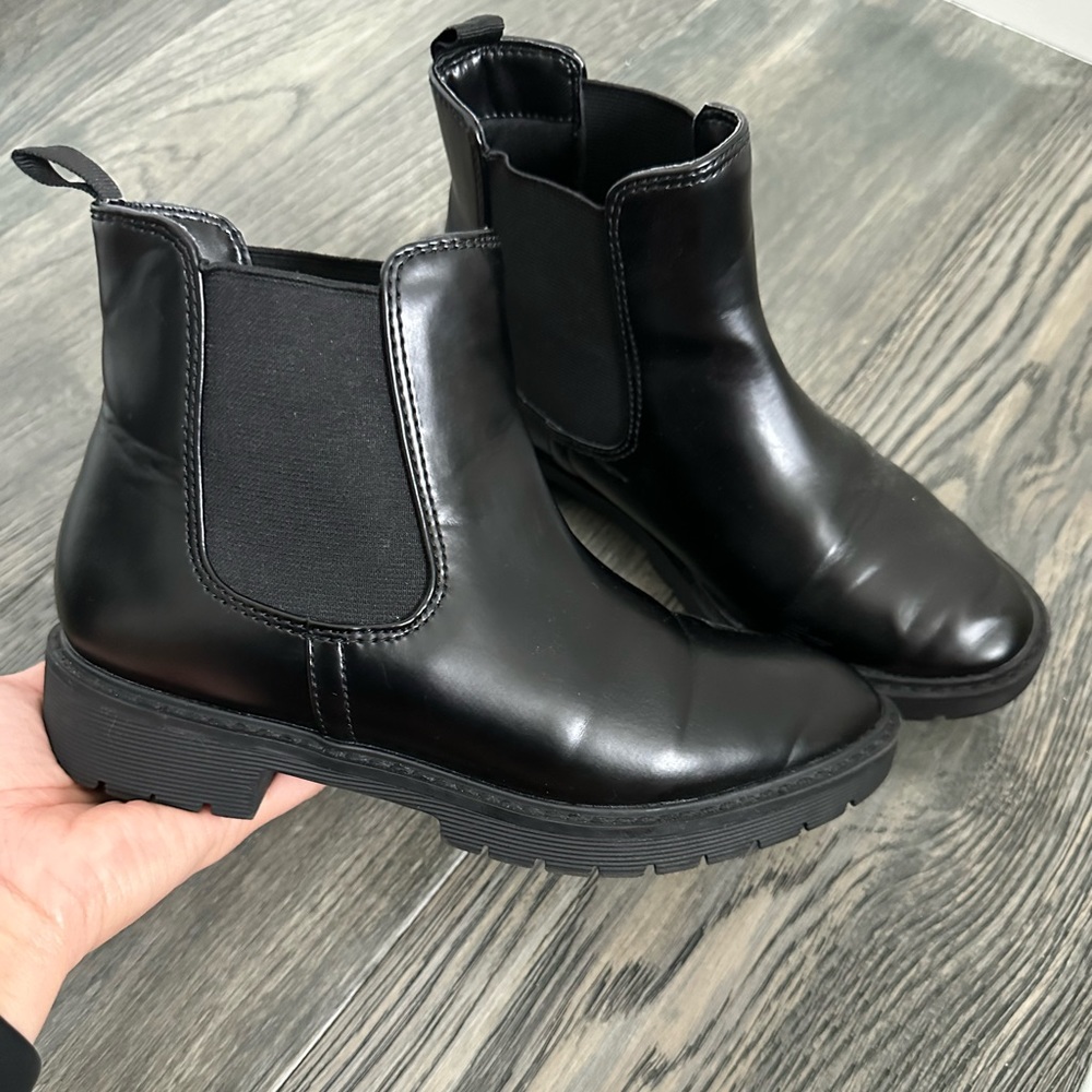 Gap Girls Black Ankle Boot, Size 4